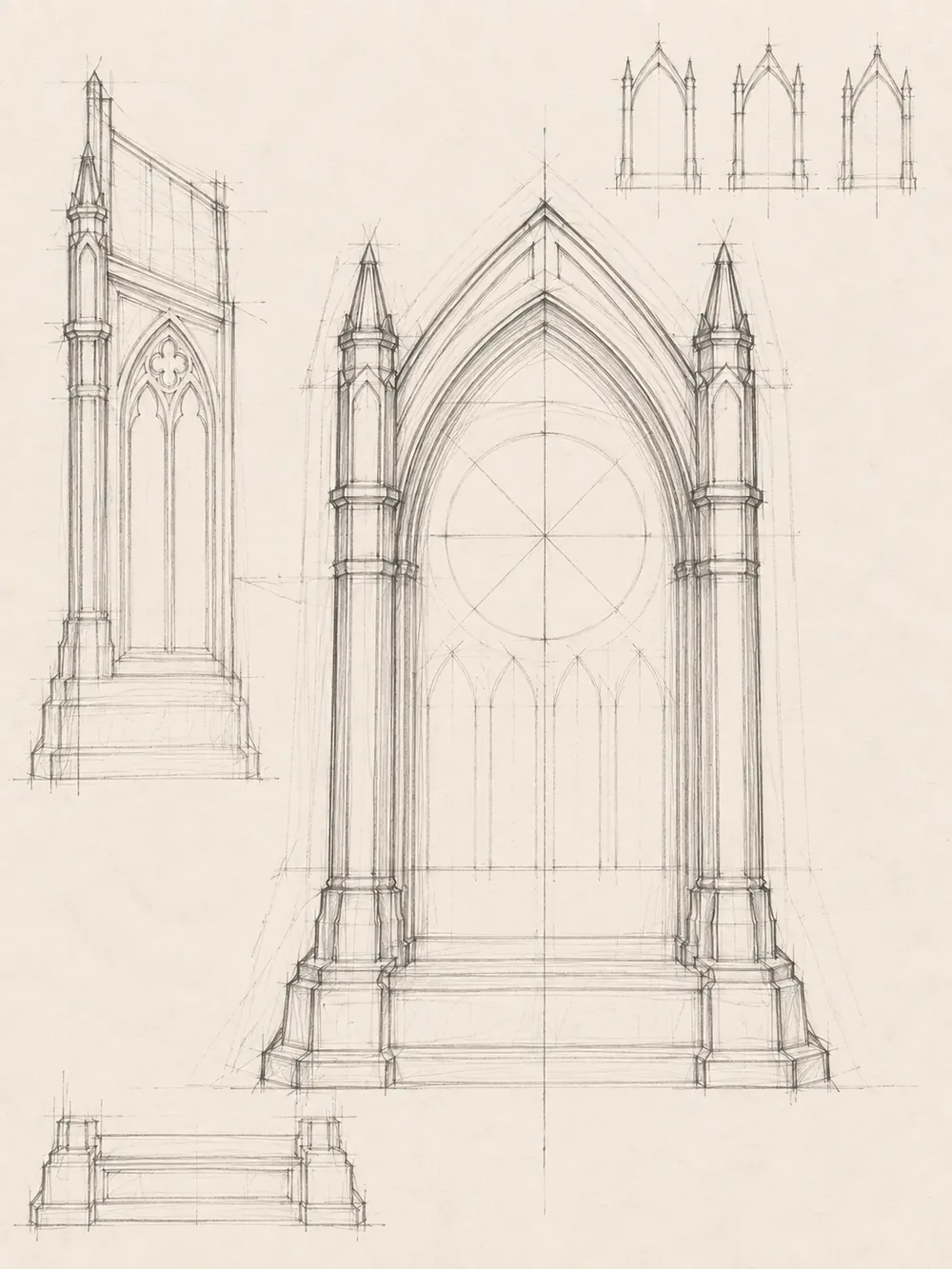 Design sketch 4: Front proportions