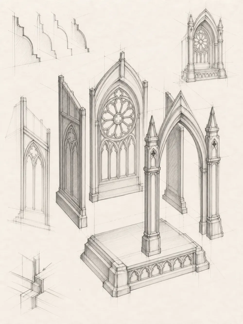 Design sketch 9: How the parts come apart