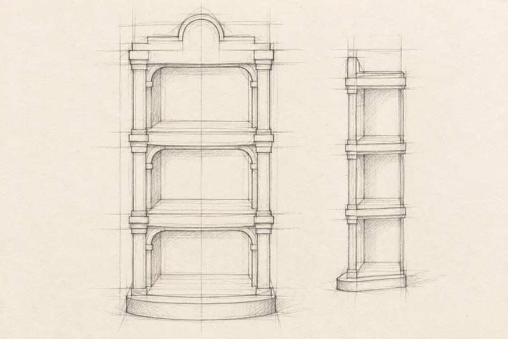 Design sketch 5: Front and side proportions