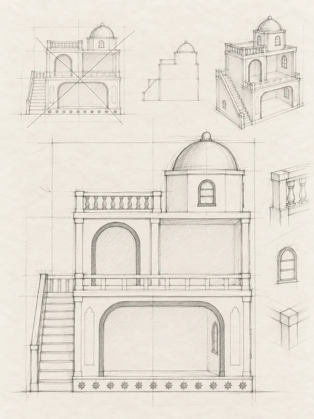 Design sketch 4: Front proportions