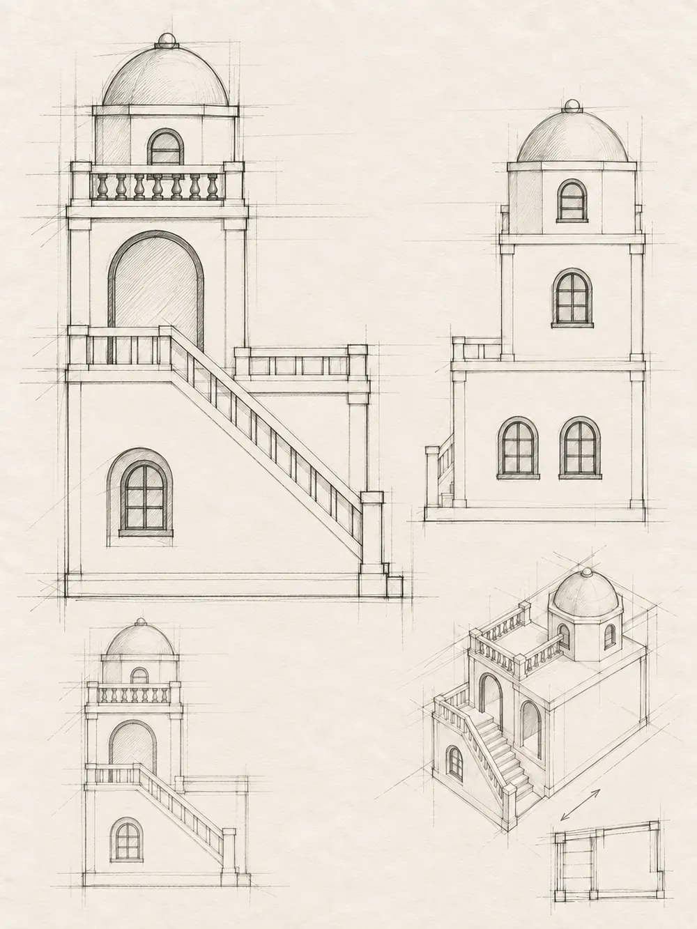 Design sketch 8: Side view and depth